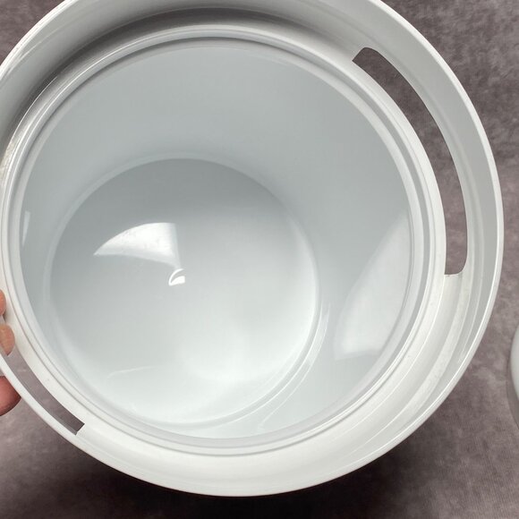 Vintage Thermo-Serv Ice Bucket Shadow Fern Pattern With Lid Barware USA - Picture 5 of 14